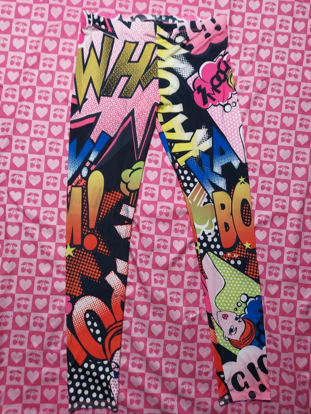 Comic Book Graphic Print Leggings